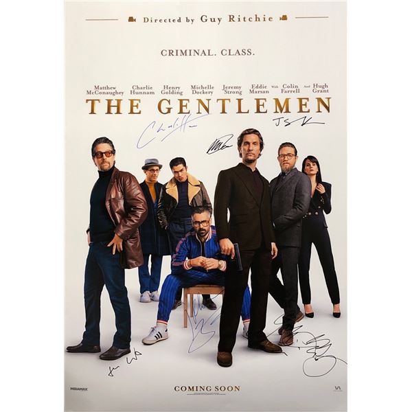 Gentlemen Poster Matthew McConaughey Autographed Signed