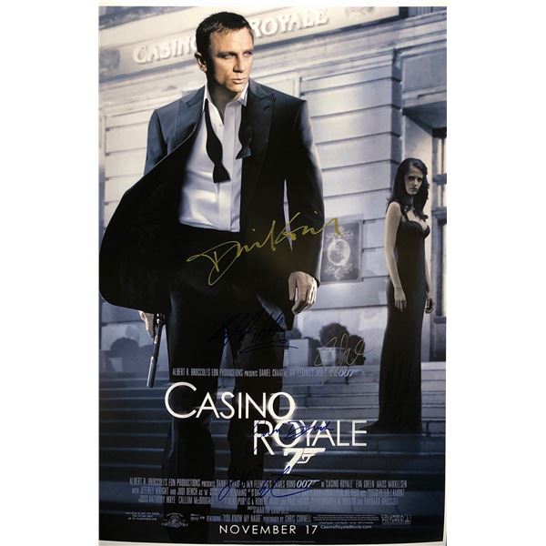 007 Casino Royale Poster Daniel Craig Autographed Signed