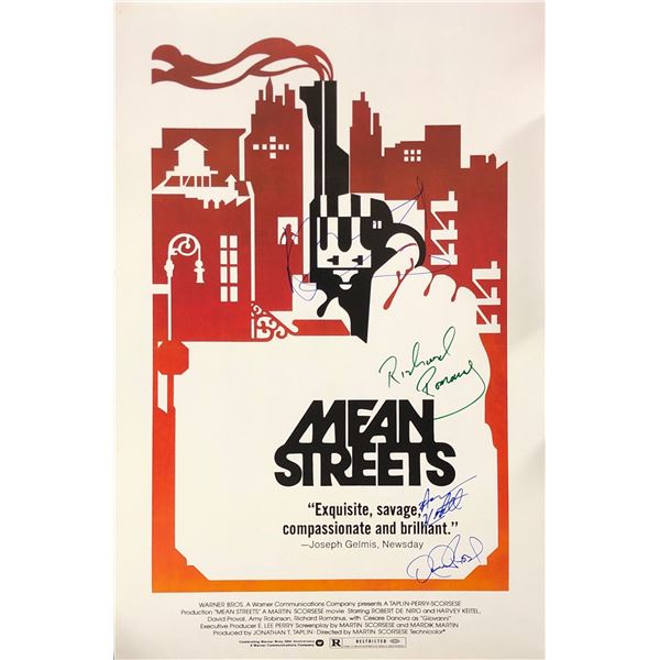 Mean Street Robert De Niro Poster Signed