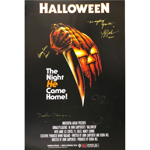 Halloween Poster Jamie Lee Curtis Signed