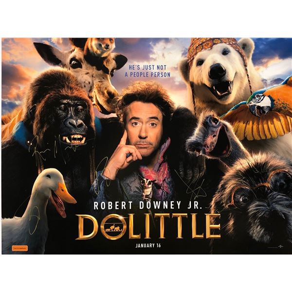 Dolittle Poster Robert Downey Jr. Autographed Signed