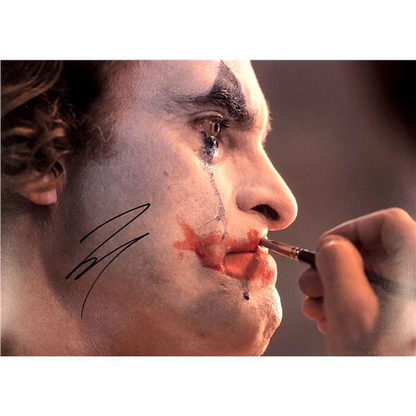 Joaquin Phoenix Autograph Signed Joker Poster