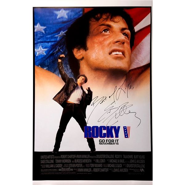 Sylvester Stallone Autograph Signed Rocky Poster