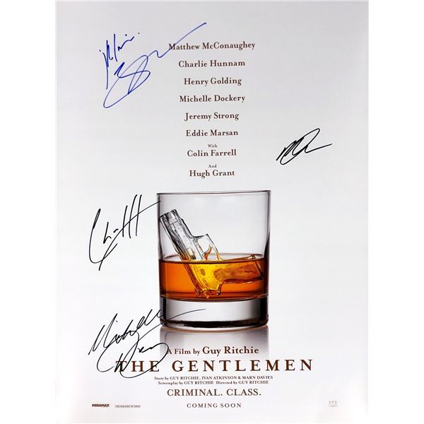 Matthew McConaughey Autograph Signed Gentlemen Poster