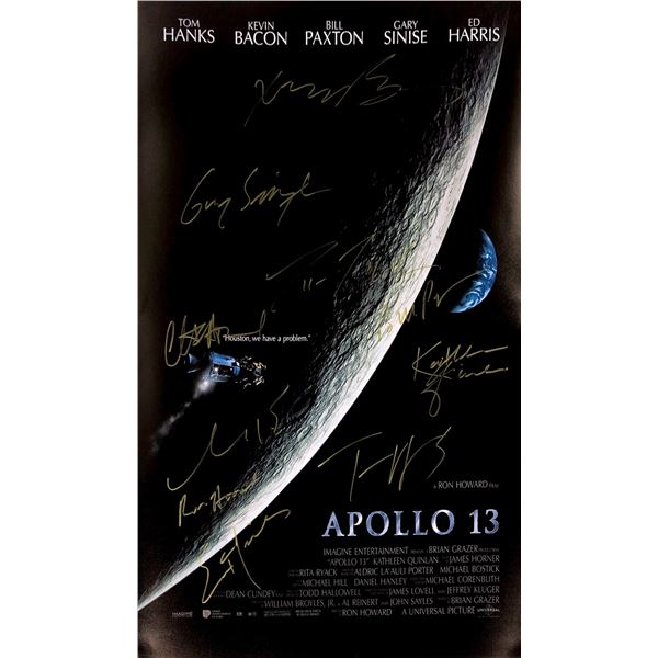 Tom Hanks Bill Paxton Autograph Signed Apollo 13 Poster