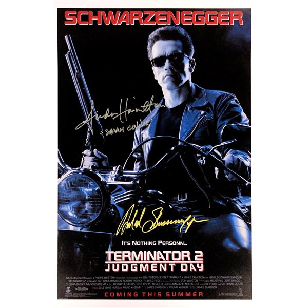 Arnold Schwarzenegger Autograph Signed Terminator Poster
