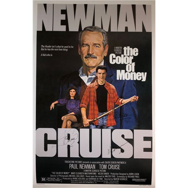 Paul Newman Autograph Signed Color of Money Poster