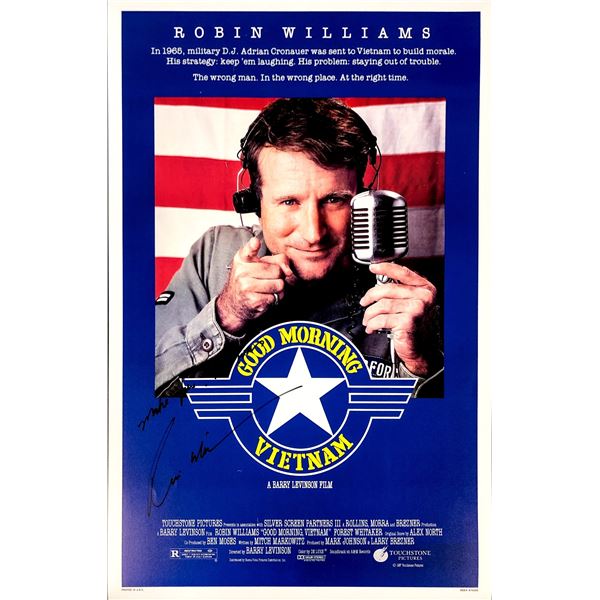 Autograph Signed Robin Williams Poster