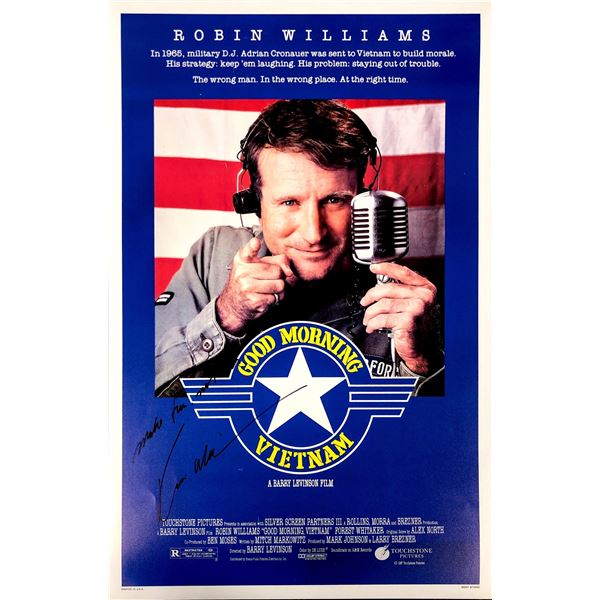 Autograph Signed Robin Williams Poster