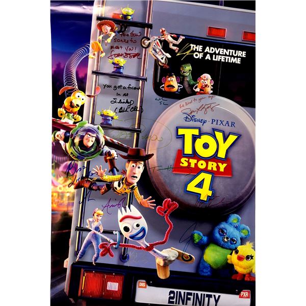Autograph Signed Toy Story 4 Poster OOFFICIAL