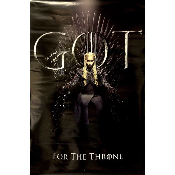 Autograph Signed Game of Thrones Poster