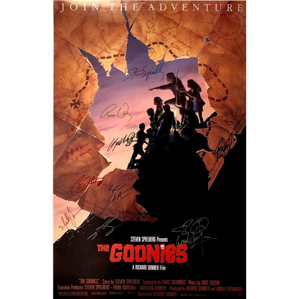 Autograph Signed Goonies Poster