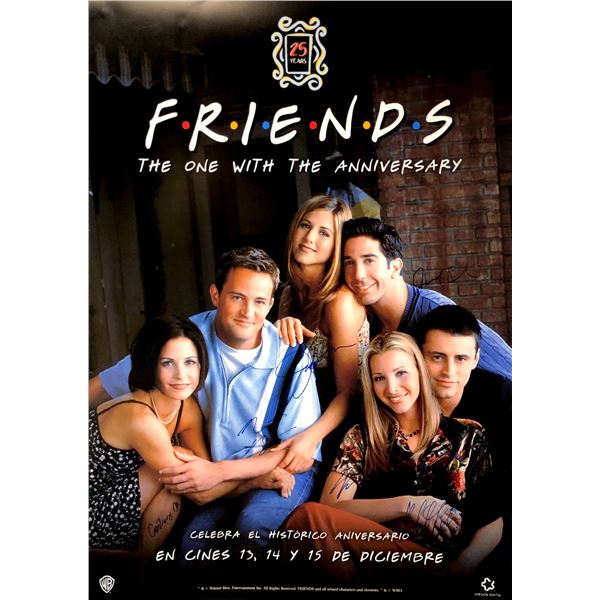 Autograph Signed FRIENDS Poster