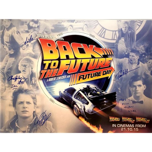 Autograph Signed Back to Future Poster