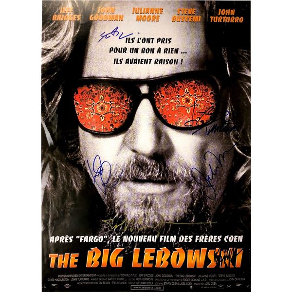 Autograph Signed Big Lebowski Poster