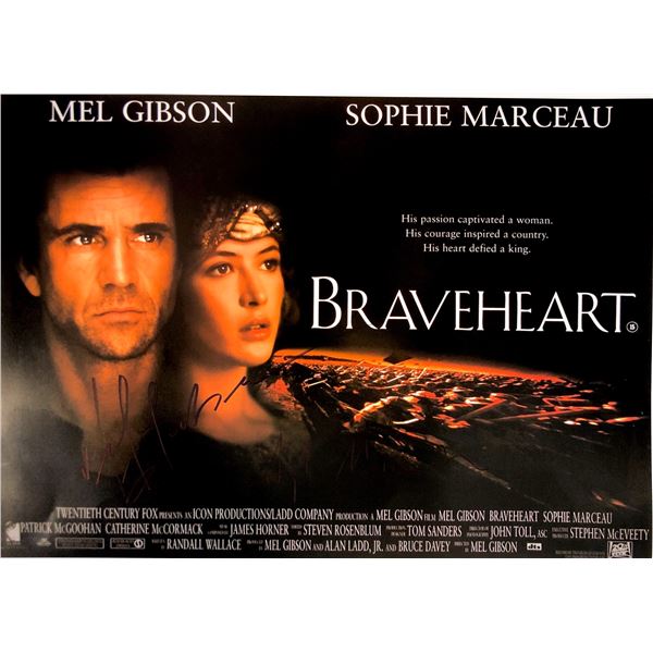 Autograph Signed Braveheart Poster