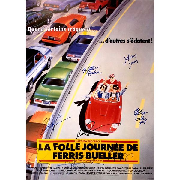 Autograph Signed Ferris Buellers Day Off Poster