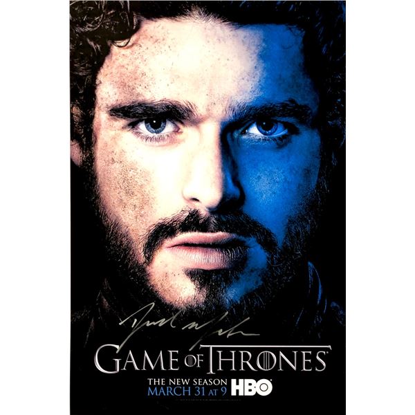 Autograph Signed Richard Madden Game of Thrones Poster