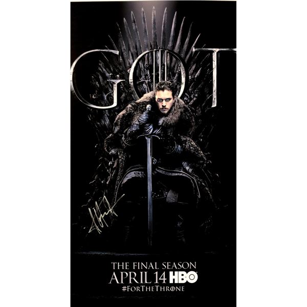 Autograph Signed Kit Harrington Game of Thrones Poster