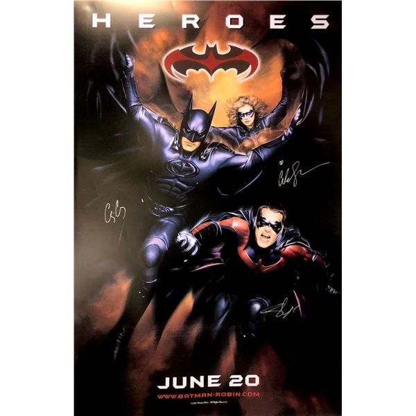 Autograph Signed Batman Robin Poster
