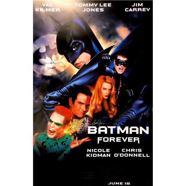 Autograph Signed Batman Forever Poster