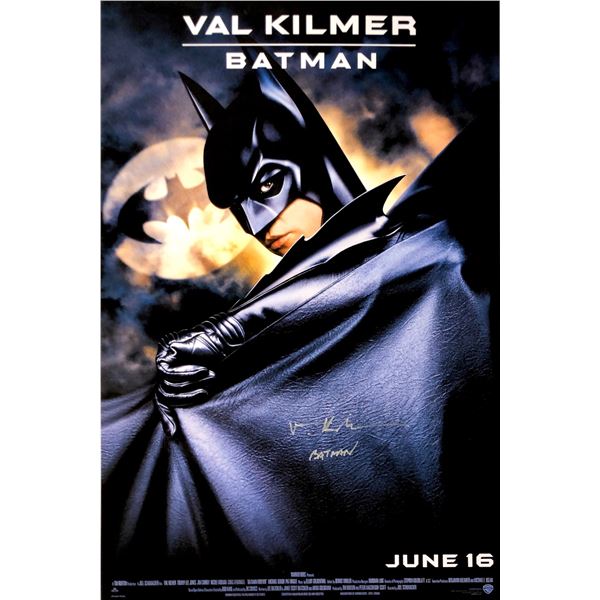 Autograph Signed Batman Forever Val Kilmer Poster