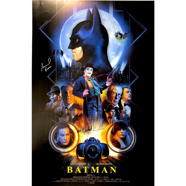 Autograph Signed Batman Returns Michael Keaton Poster