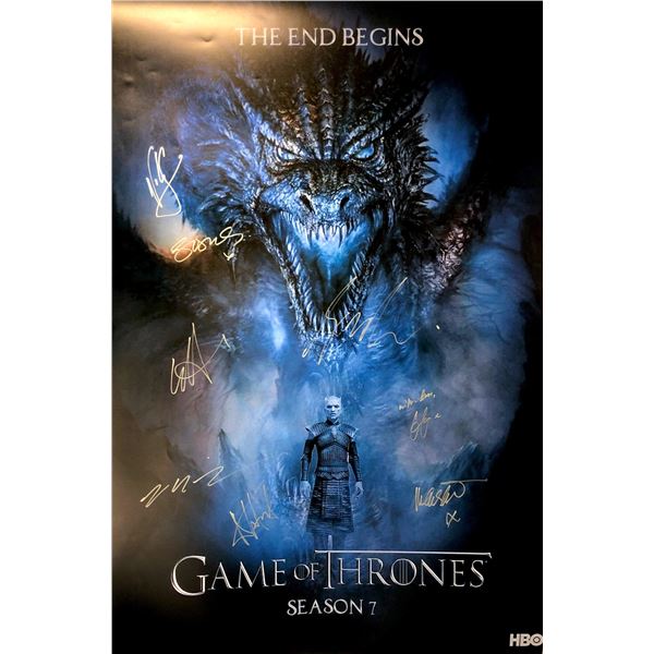 Autograph Signed Game of Thrones Poster