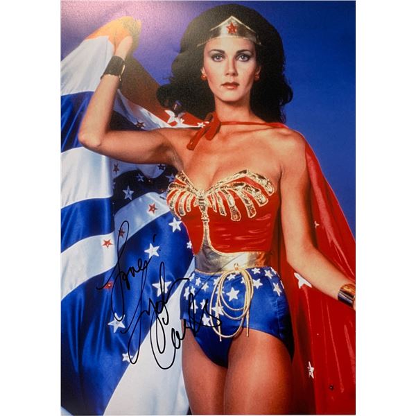 Lynda Carter Autograph Signed Wonder Woman Poster