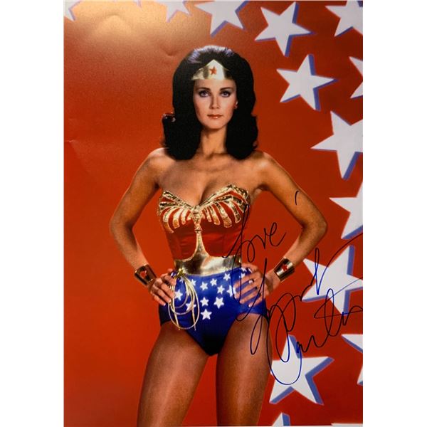 Lynda Carter Autograph Signed Wonder Woman Poster