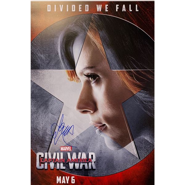 Scarlett Johansson Autograph Signed Avengers Poster
