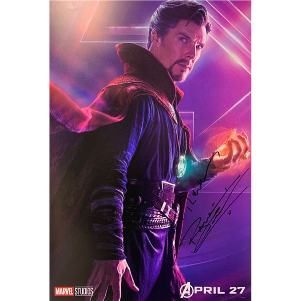 Benedict Cumberbatch Autograph Signed Avengers Poster