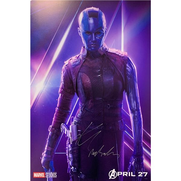 Karen Gillian Autograph Signed Avengers Poster