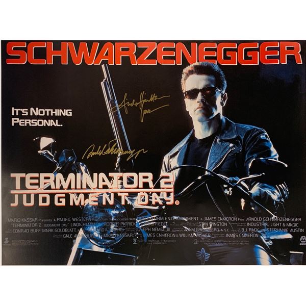 Arnold Schwarzenegger Autograph Signed Terminator Poster