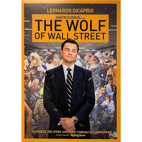 Leonardo DiCarpio Autograph Signed Walf of Wall Street Poster