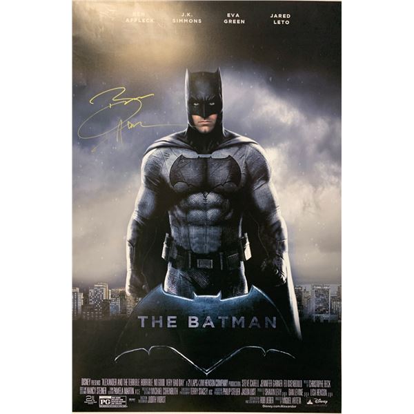 Ben Affleck Autograph Signed Batman Poster