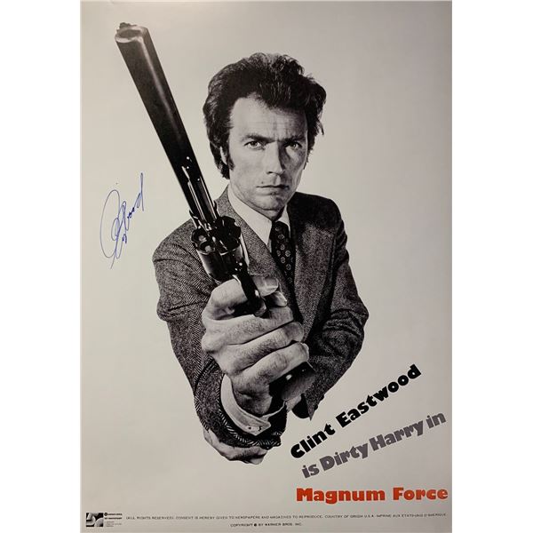 Clint Eastwood Autograph Signed Dirty Harry Poster
