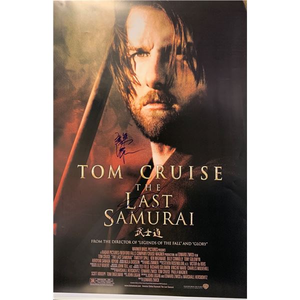 Autograph Signed Last Samurai Poster