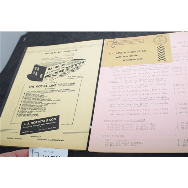 1954 SASKATOON DEALER CATALOG FARM
