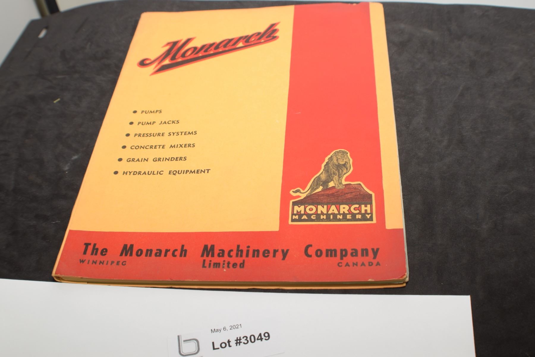 ANTIQUE MONARCH PUMP CATALOG