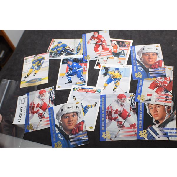 JUNIOR HOCKEY CARD LOT