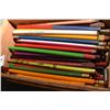 Image 2 : PINE BOX OF NOS VINTAGE PENCILS MASSEY HARRIS , 1937 CORONATION ETC