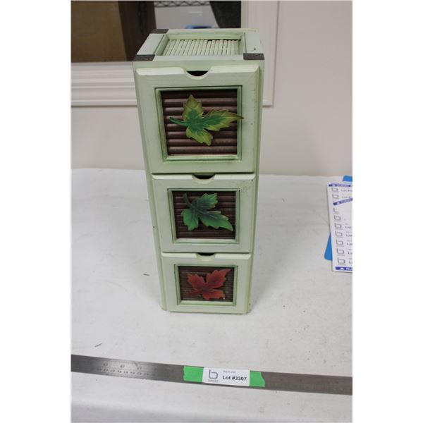16" Tall Decorative Wooden Cabinet