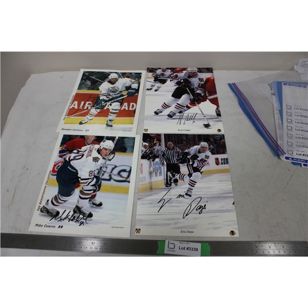 8x10 Hockey Photos Georges Laraque, Kyle Calder, Eric Daze, Mike Comrie