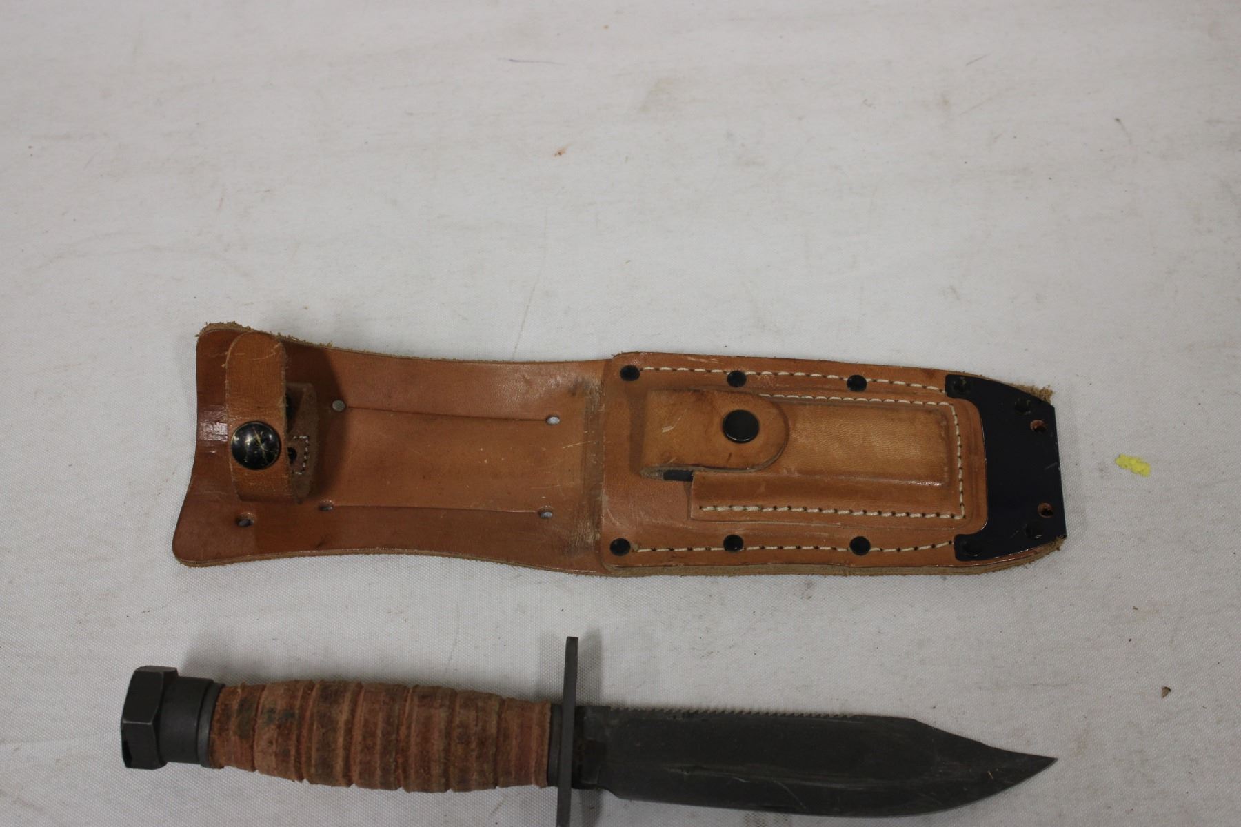 Military Knife (K Bar?) With Sheath