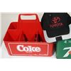 Image 2 : Coke and 7up Plastic Carrying Cases and Toyota Hat