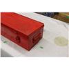 Image 2 : Red Metal Tool Box with Body Work Tools 22" x 9" x 6.5"