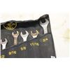 Image 2 : Black Tool Roll With 9 Wrenches