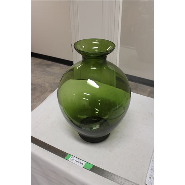 Green Glass Vase