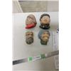 Image 1 : Chalkware Heads (4 pieces)